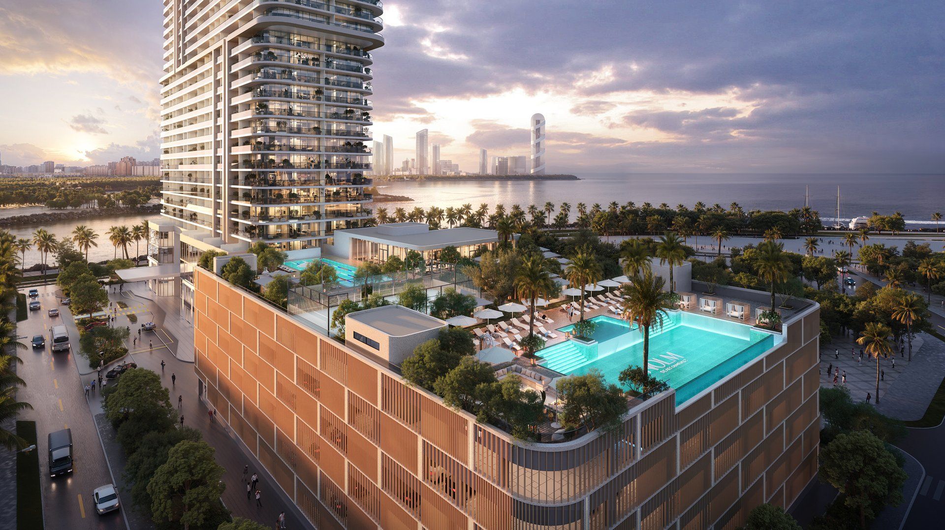 Podium pool