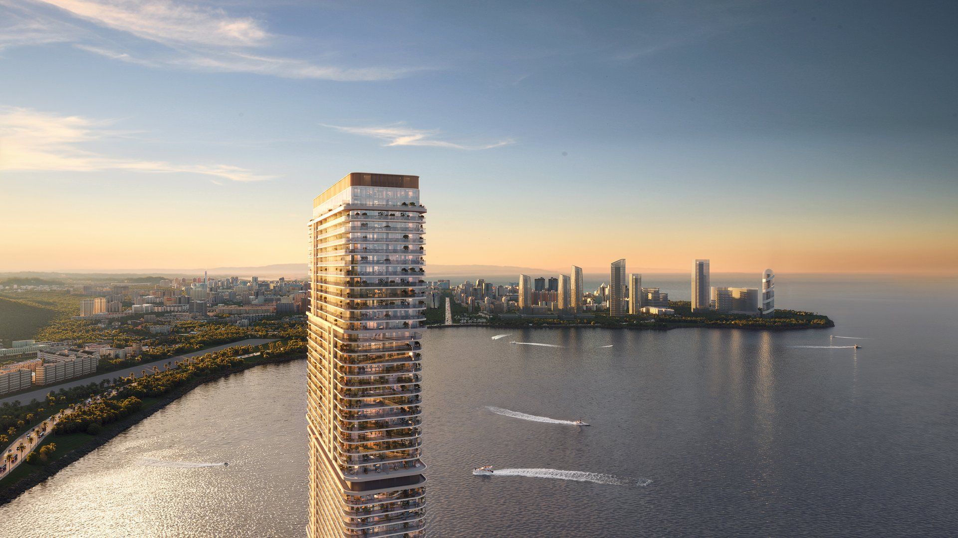 The tower above the water